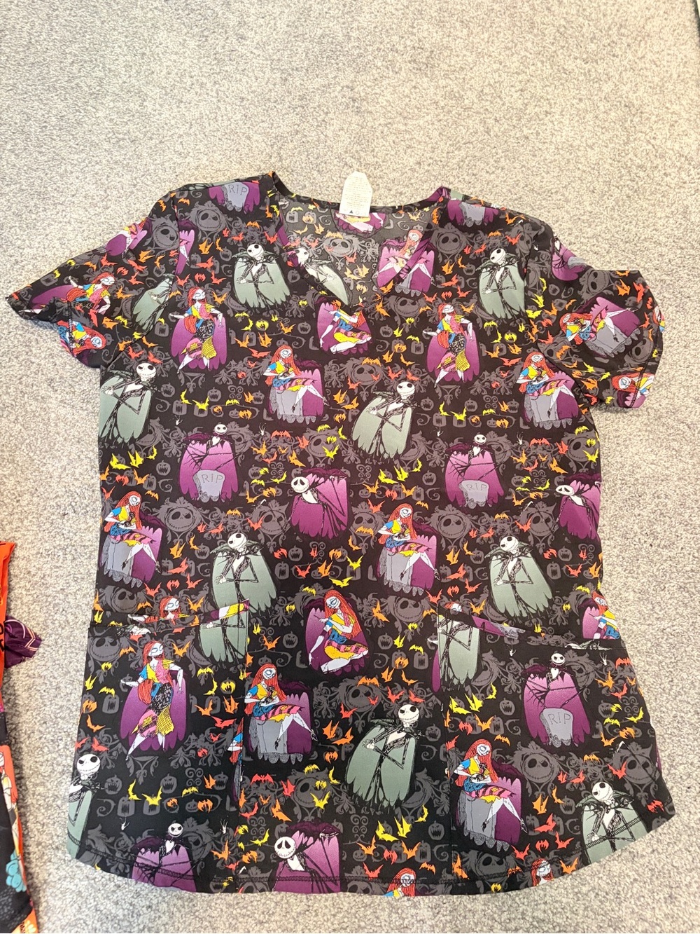 Women’s medium Halloween scrub top